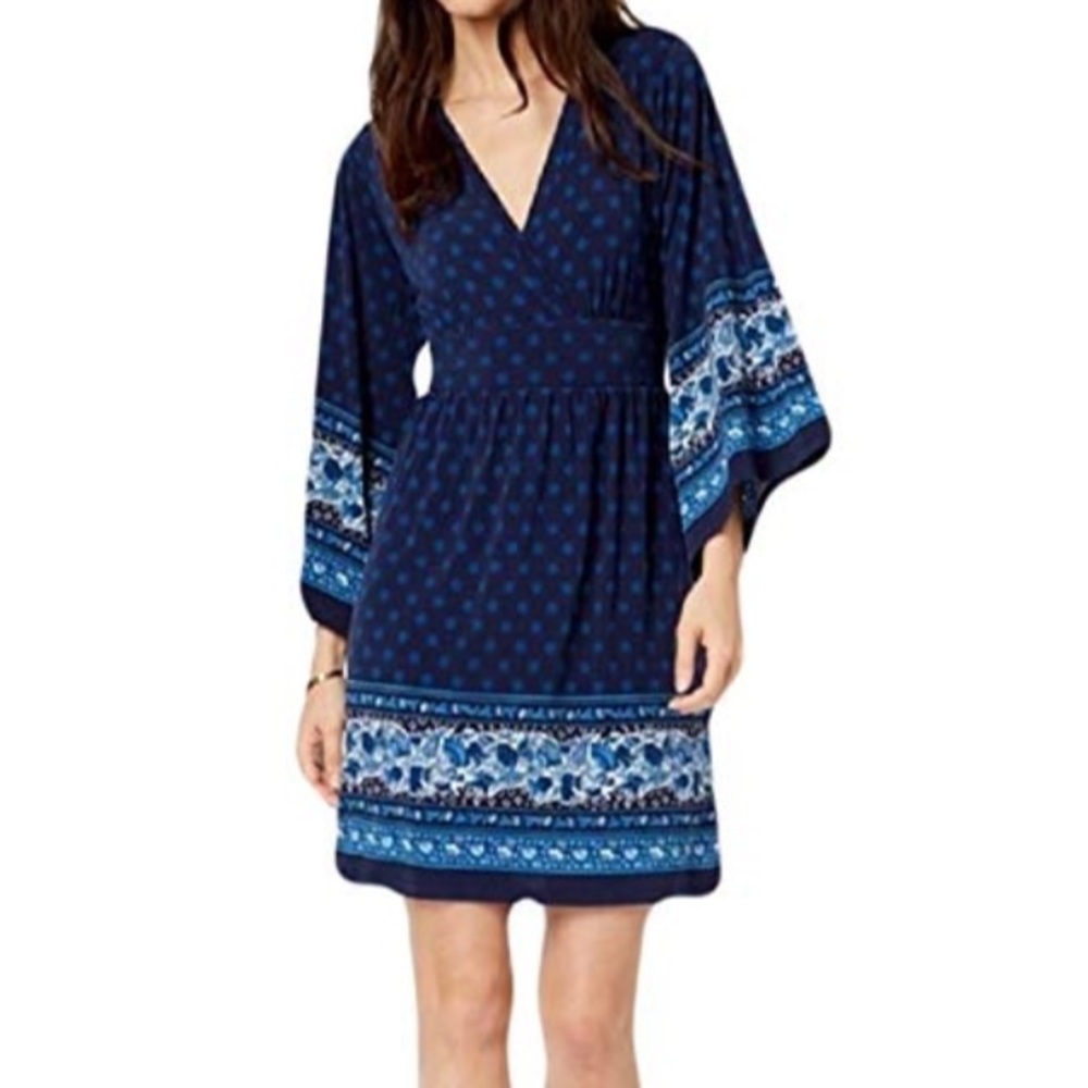 NWT Michael Kors blue flower dress